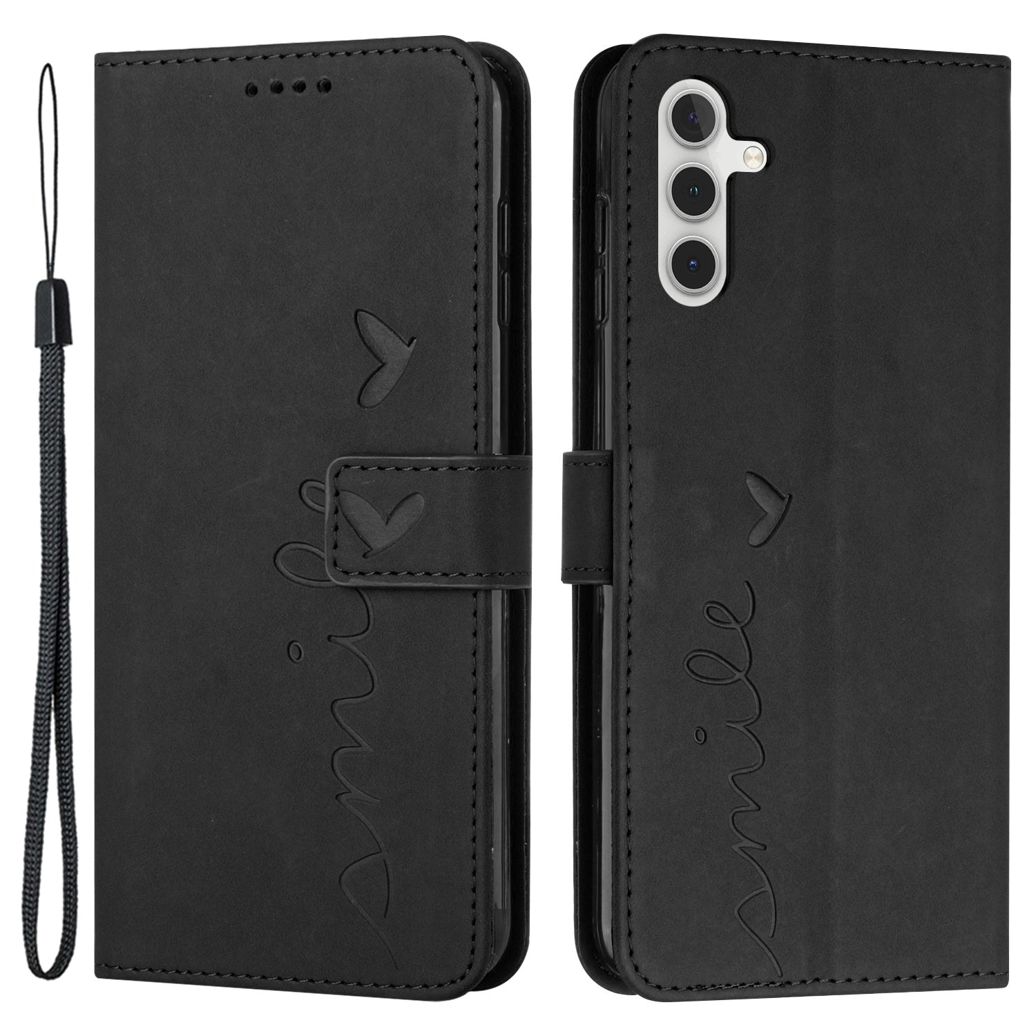 For Samsung Galaxy S23 FE Skin-touch PU Leather Imprinted Cover Flip Stand Wallet Phone Case with Strap For Samsung Galaxy S23 FE Skin-touch PU Leather Imprinted Cover Flip Stand Wallet Phone Case with Strap